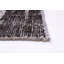 Tapis carré noir en laine noué à la main de conception unique 8 pi 1 po New Age Godelieve