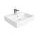 WS Bath Collections Simple 15.7'' White Ceramic Rectangular Bathroom Sink with Overflow