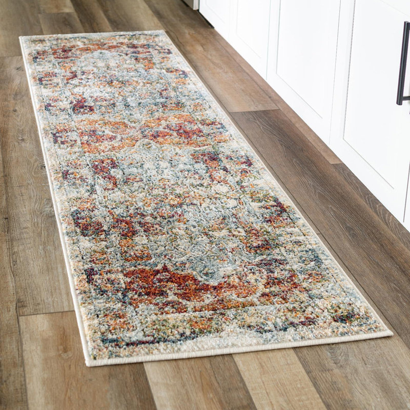 Alresford Oriental Blue Area Rug, Runner 2'7" x 19'8"