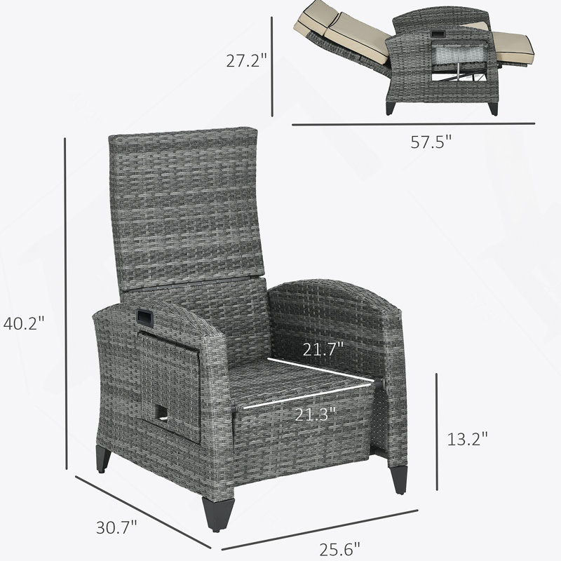 Méridienne inclinable, Fauteuil inclinable d'extérieur