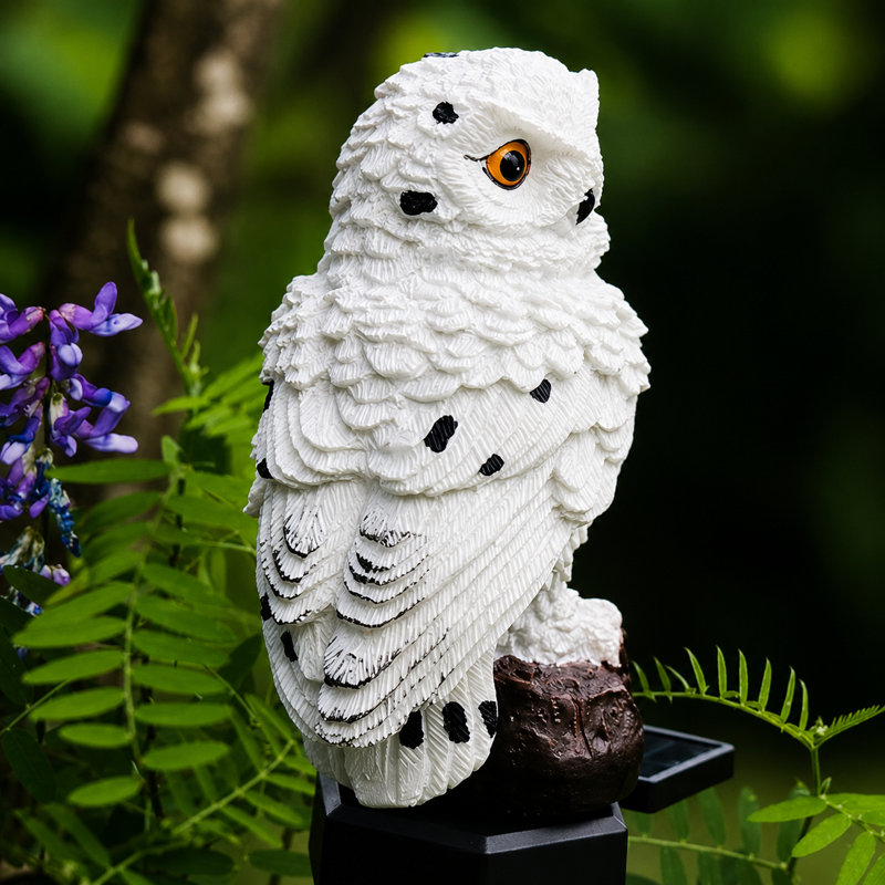 Décoration de jardin extérieure imperméable à l'eau solaire, Blanc