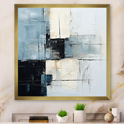 Art mural moderne noir et beige Modernité scandinave I