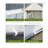 Outsunny 10' X 7' X 7' Walk-In Greenhouse, Outdoor Garden Warm Hot House With 4 Roll-Up Windows, 2 Zippered Doors And Weather Cover, White