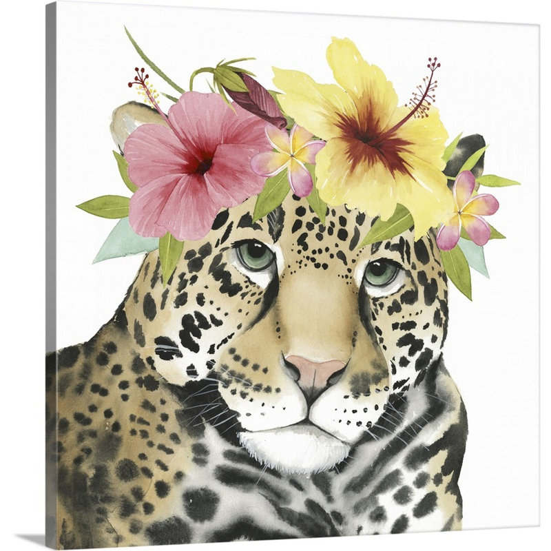 Art de halo tropical vi Shadle, Toile tendue, H 30 po x l 30 po x P 1,25 po