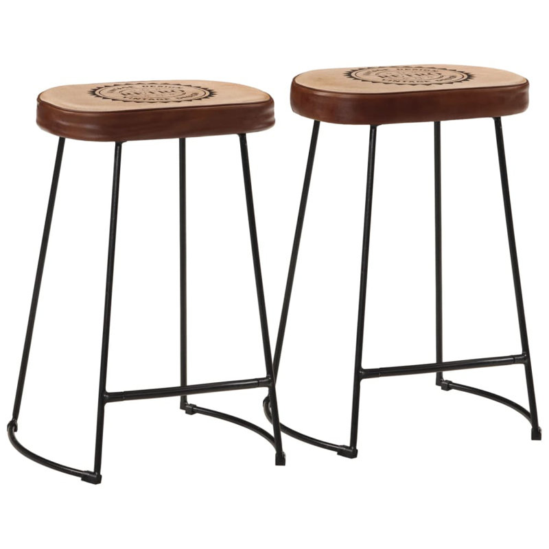 Anacani Upholstered Counter Stool with Metal Frame