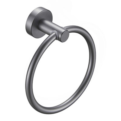 Porte-serviettes porte-serviettes de bain rond en aluminium épais pour salle de bain