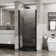 34"X72" Pivot Shower Door, 1/4 Inch Thick Tempered Glass Swing Shower Door, Semi-Frameless Design