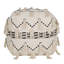 Koski 50cm Wide Square Geometric Pouffe Ottoman