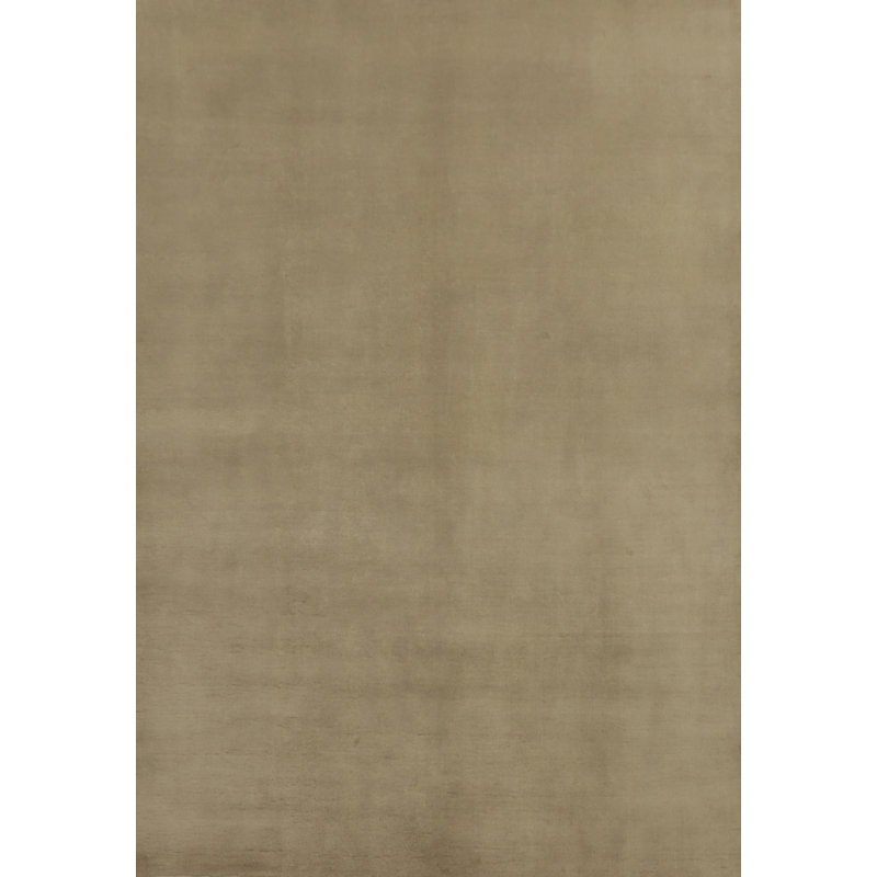 Tapis oriental moderne à motif de teinture végétale 10 x 13