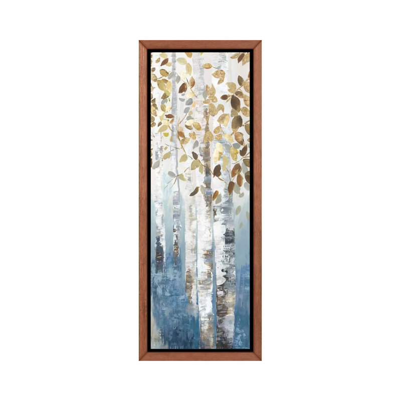 «New Path IV» par Allison Pearce - reproduction d'art, H 48 po x l 16 po x P 1,5 po, Toile avec cadre en bois classique, Non