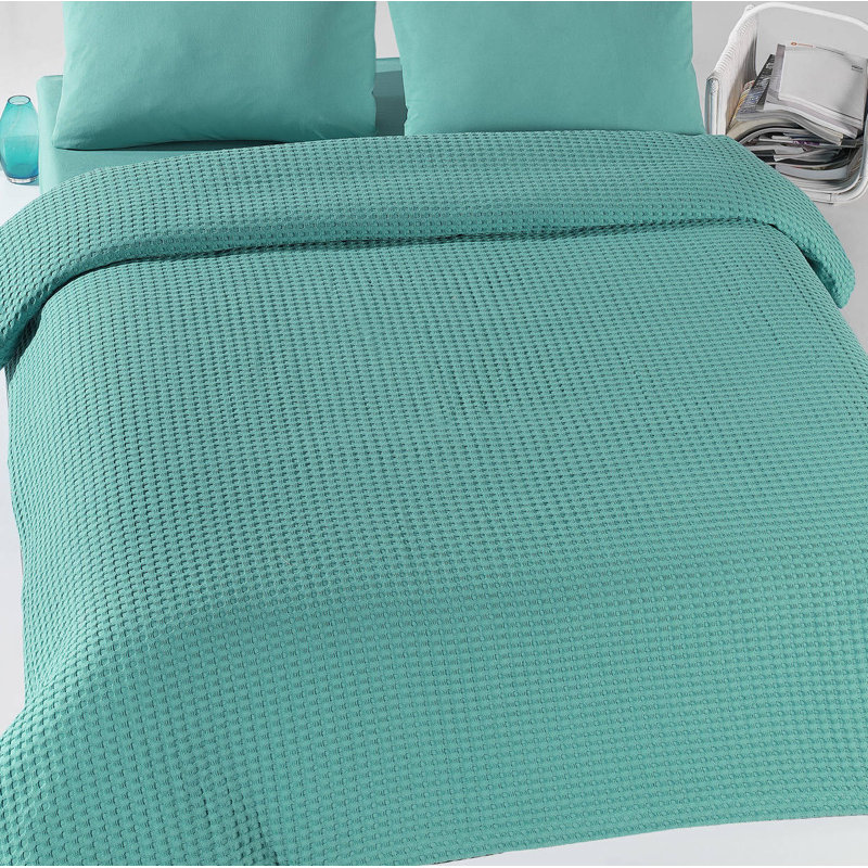 Couvre-lit / couvre-lit 100% coton Rafael, Vert