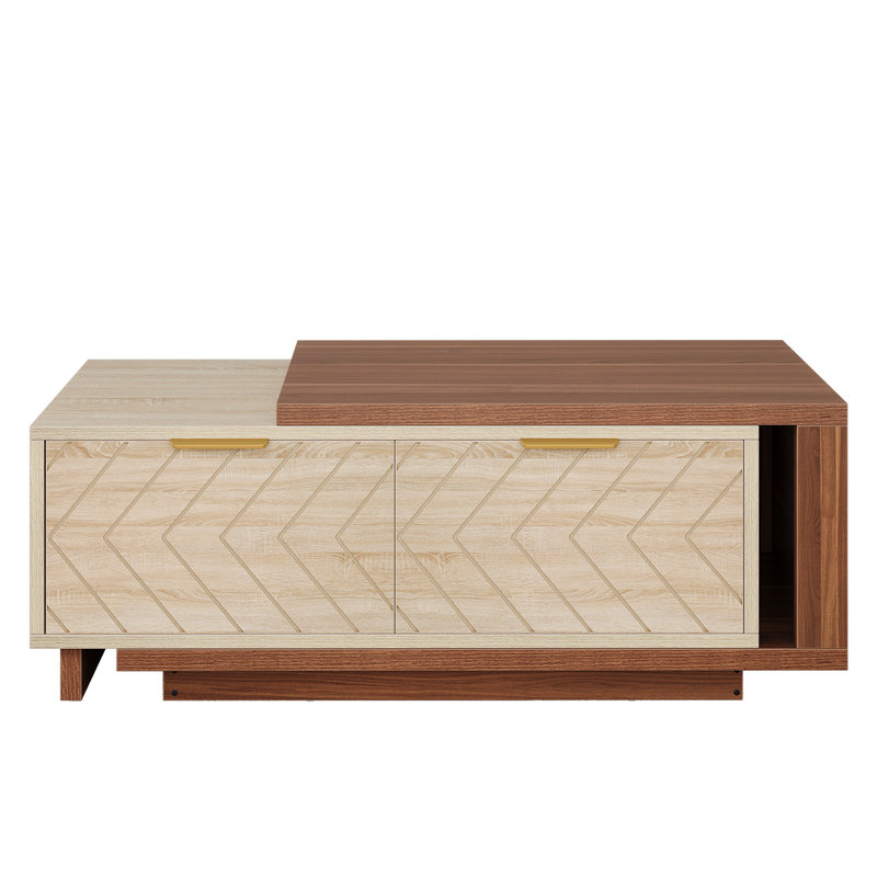 Table basse moderne Modern, Blanc / Blanc