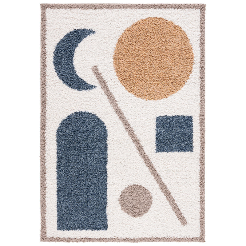 Calico Shag Performance Abstract Rug, Rectangle 8' x 10'