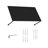 Kozyard Adjustable Door Window Awning – 4-Level Tilt, 82" W × 43 1/2" Sloped Panel, Adjustable Projection 31"–42", Aluminum Frame & Metal Canopy, All-Weather Rain, Snow & UV Protection (Dark Gray)-126287882-121692494