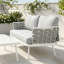 Causeuse et table en acier-737590926