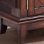 Banc de rangement pour chaussures en bois massif noyer