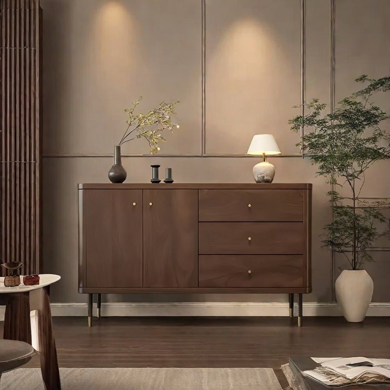 Buffet de luxe rétro, Brun