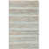 Winthrop Hand Woven Jute/Cotton Striped Rug in Aqua