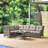 Wicker 6 - Person Modular Patio Conversation Sets with Cushions