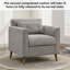 Chaise d'appoint rembourrée avec coussin Carlaya-407204194