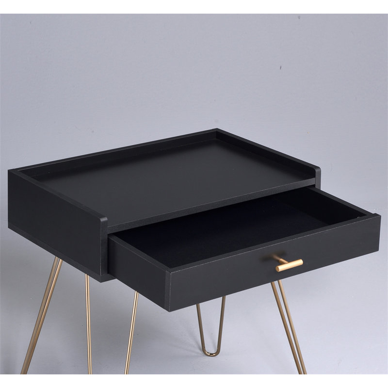 Table de bout avec rangement Hailey
