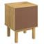 Table de chevet en bois 2 tiroirs Norden | -604089133