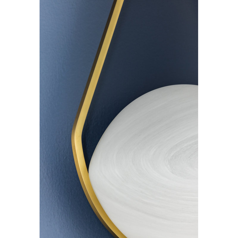 Blaina Wall Sconce in Aged Brass