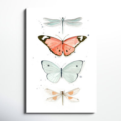 «Summer Butterflies I», peinture sur toile