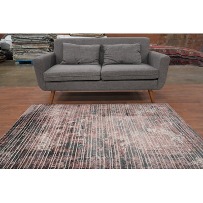 Tapis abstrait fait à la main 4 x 6 pour les salons modernes et les espaces