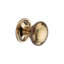 Hammered Mushroom Rim/Mortice Door Knob Aged Brass