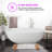 65'' x 29.5'' Soaking Solid Surface Bathtub
