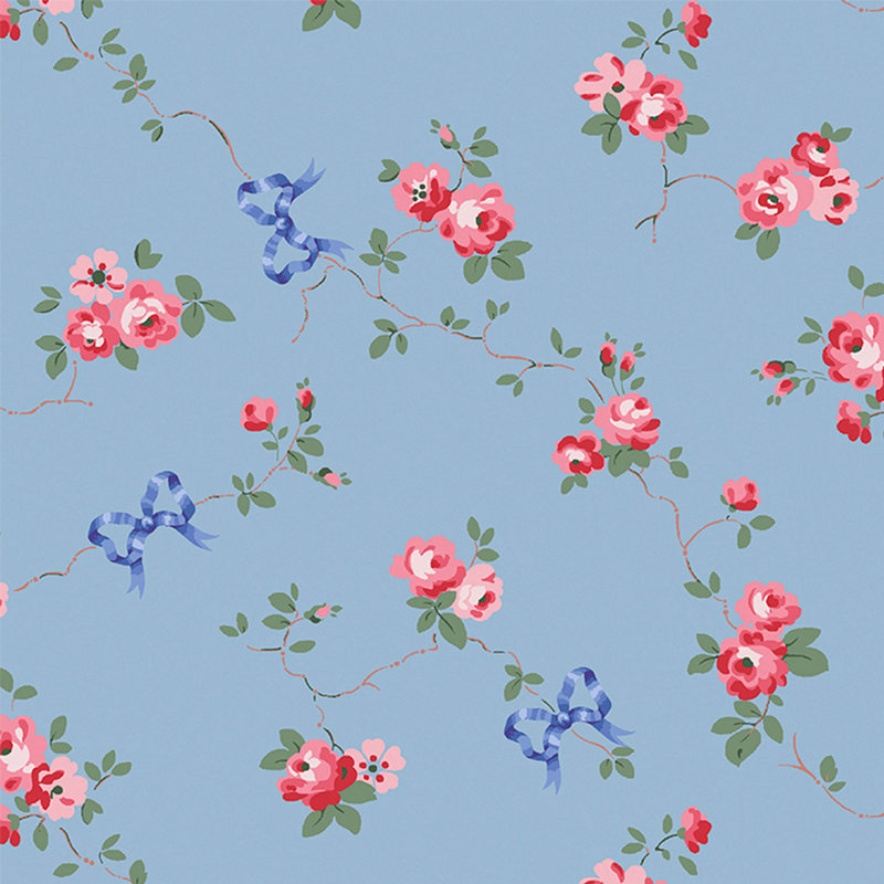 Cath Kidston Rose & Bows Navy, Blue