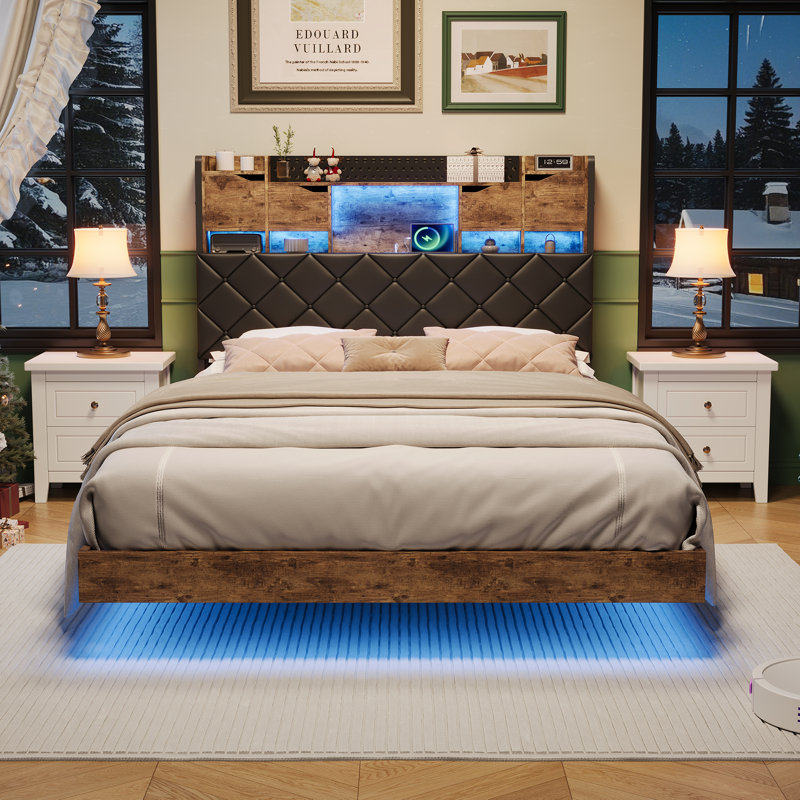 Upholstered Storage Bed, European Double (140 x 200 cm)