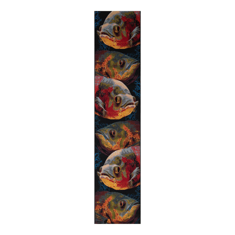 Tapis d'extérieur intérieur / extérieur Coastal, Tapis de couloir 2 pi 7 po x 12 pi