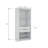 Mulberry Contemporary Modern Wardrobe Closet with Drawers and Adjustable Shelves in White-1501766806