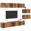 TV Cabinet Set 8 Pcs 60 X 30 X 30 Cm Engineered Wood-1882456031