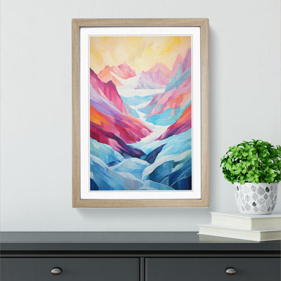 Glacier Colour Field - Framed Print