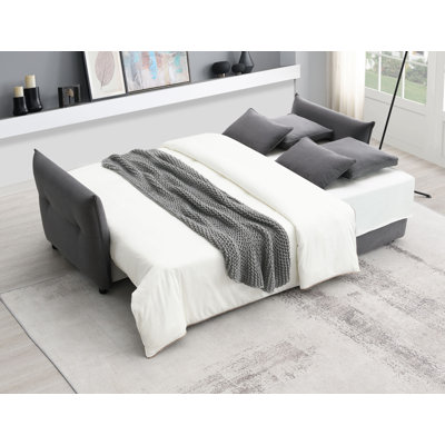 Lit gigogne en tissu avec rangement Irina