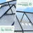 6'x7' Aluminum Frame Polycarbonate Greenhouse with Roof Vent, Heavy Duty Outdoor Garden Kit-119787751
