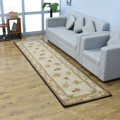 Tapis de couloir écologique en laine touffetée à la main Pinnell