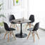 Table de salle à manger 31,5 pouces en noyer pour la décoration - apparence moderne, construction, placement polyvalent, installation rapide, style contemporain facile d'entretien, structure stable, plusieurs options de placement, facile