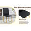 Ensemble de 6 chaises robustes: coussin de 2,1 po d'épaisseur, structure en fer, parfait pour la maison ou le bureau. Couleurs classiques, bon rapport qualité-prix-133402140