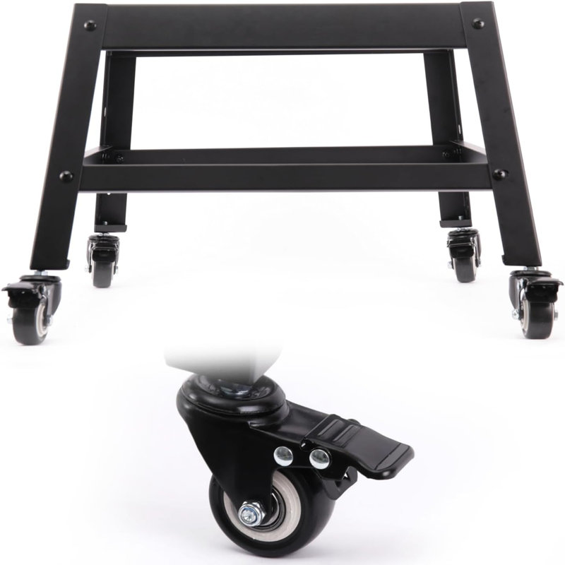 Support mobile en acier avec roulettes verrouillables pour fumoir électrique de 30 po, base de fumoir surélevée pour la cuisson en plein air