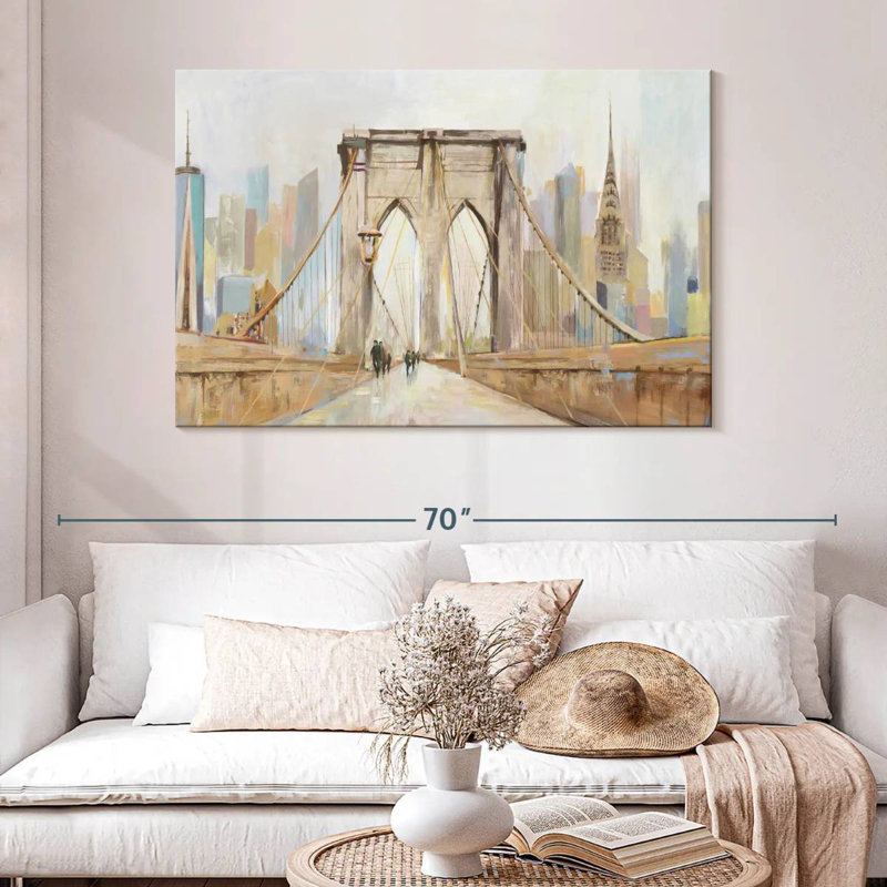 Lilie The Brooklyn Bridge Walkway, 32" H x 48" W