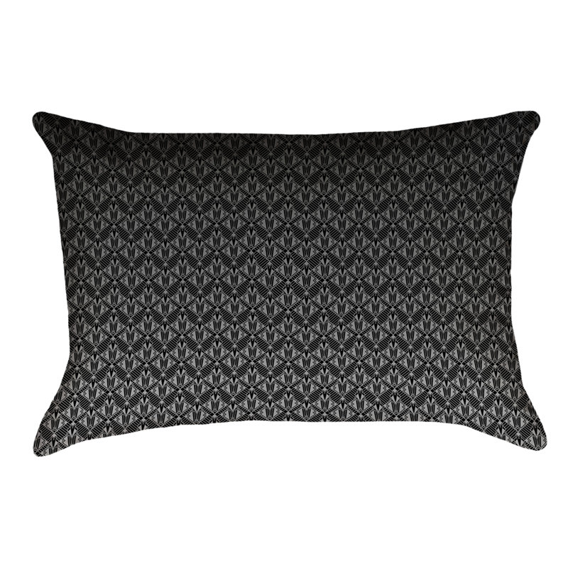 Housse de coussin Katelyn Elizabeth, Polyester filé, Gris