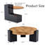 Table basse à double étage détachable : son design élégant la rend plus précieuse, et sa conception détachable permet une utilisation plus flexible de l’espace et l’adapte à différentes situations.