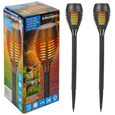 Birkdale Flame Effect Garden Spike 1 Light Pathway Light