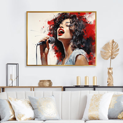 Red Black Music Vocal Expression - impression