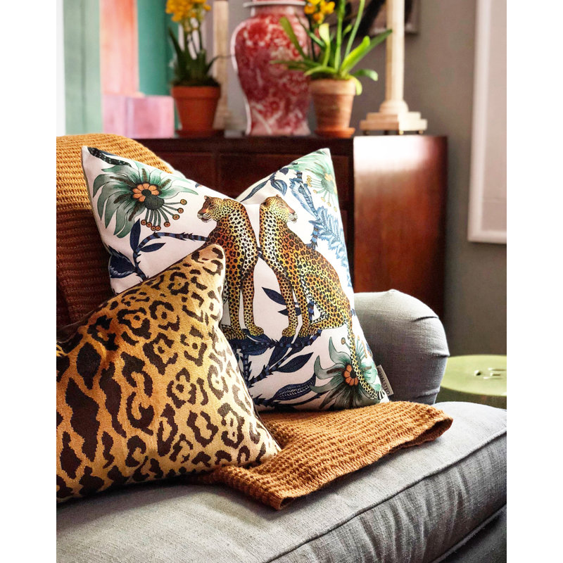 Sabie Silk Square Pillow Cover & Insert, Tanzanite