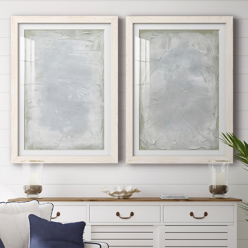 «Subtle Transitions I», reproduction encadrée de qualité supérieure - prête à être accrochée, Cadre blanc